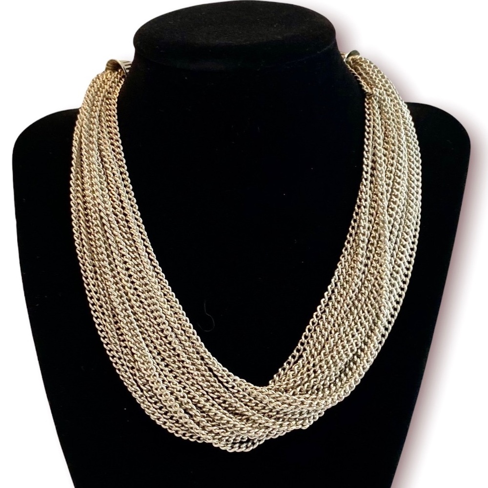 Vintage VENDOME Multi-chain Statement Necklace.